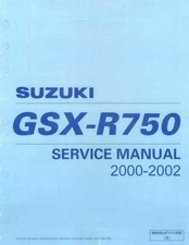 MANUEL ATELIER REVUE RÉPARATION PDF SUZUKI  GSX-R 750 2000-2002 SERVICE MANUAL 