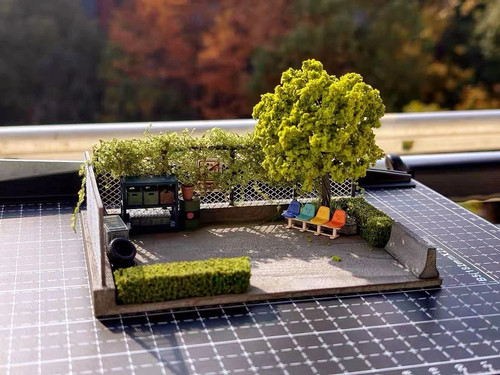 Diorama giardino esterno - da,