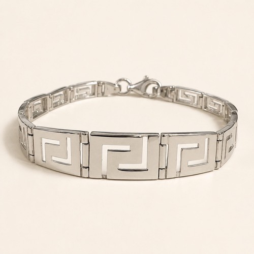 Bracciale con chiave greca - , in