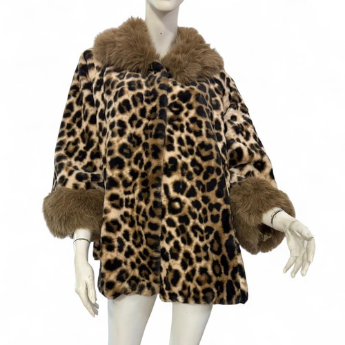 Ecopelliccia animalier marrone