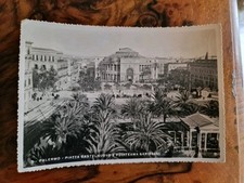 Cartolina Palermo Piazza Castelnuovo e Politeama Garibaldi 1950 MS780 *
