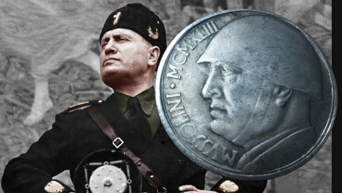 Lire benito mussolini - mussolini, 1943