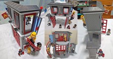 PLAYMOBIL CITY LIFE: CASERMA dei VIGILI del FUOCO con 6 POMPIERI - COME DA FOTO