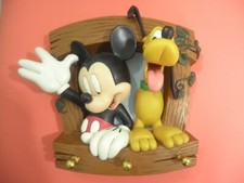 Raro Topolino Pluto Disney Resina Made in Francia Vintage Policromatico anni 80