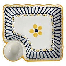  Piatti Porcellana Piatto Piano in Ceramica Per Salsa Di Immersione