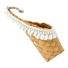 Cestino rustico in legno di