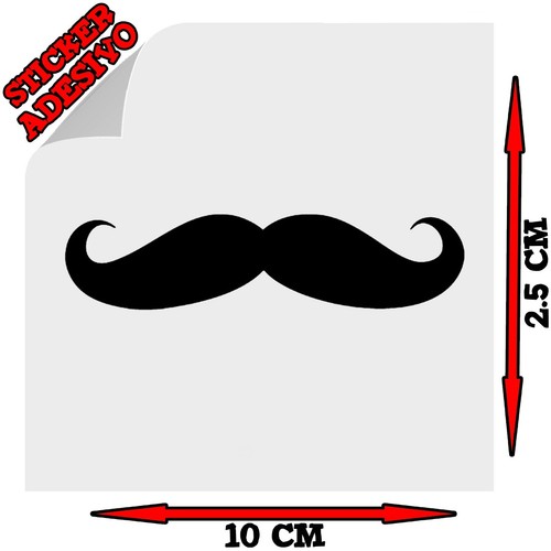 Sticker adesivo decal baffo - sticker,