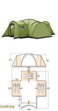 VANGO Tenda da campeggio 6