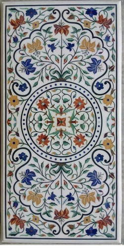 Tavolino marmo bianco - 4'x2',