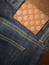 Gucci jeans uomo stretch, blu