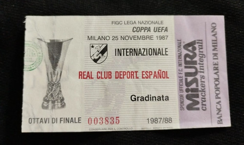 Biglietto inter deportivo - biglietto,