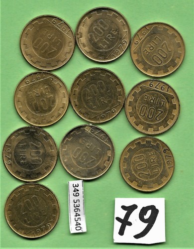 Lotto monete 200 lire - 200,