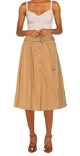 Gonna midi donna Liu Jo beige