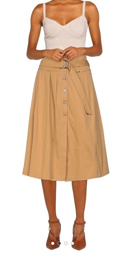 Gonna midi donna - , beige