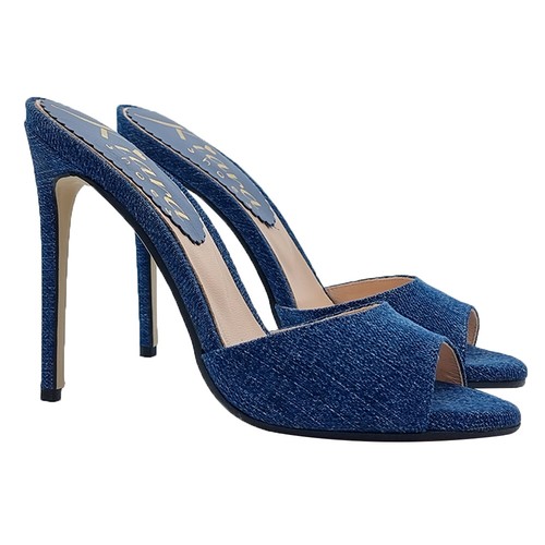 Sandalo denim blu - in,