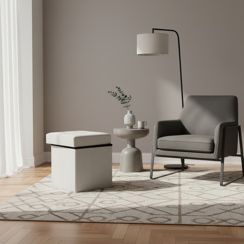 Pouf contenitore quadrato - pouf,