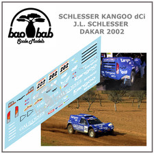 Calcas 1/43 Schlesser Kangoo dCi #202 Dakar 2002 Decals