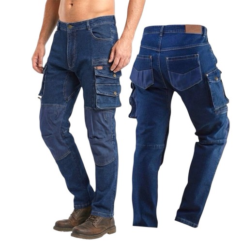 Jeans uomo cargo lavoro - jeans, da