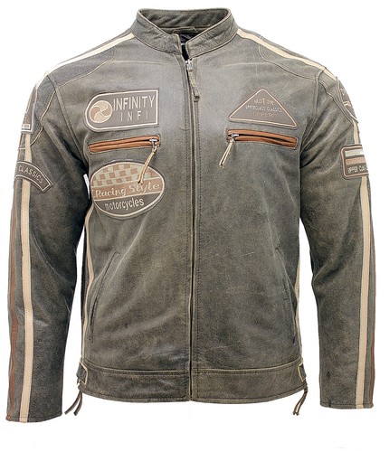 Giacca biker vera pelle - biker, in