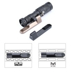 WADSN Tactical M640 M340 Flashlight Offset Mount Mlok keymod Base Scout Lamp