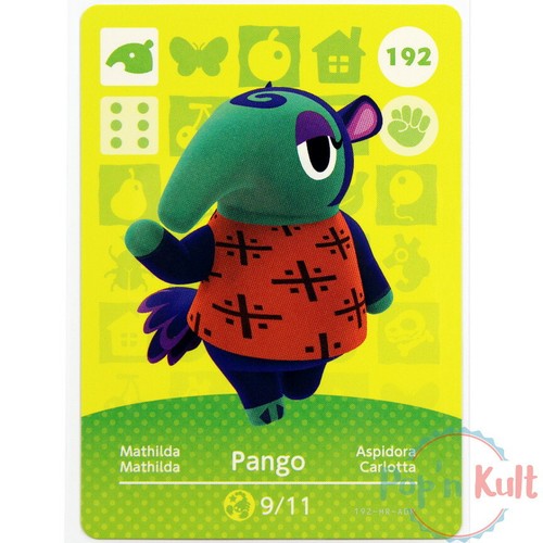 Carte amiibo animal - carte,