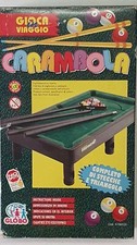 Gioca in viaggio - Carambola biliardo con stecche, supporti, triangolo e palline