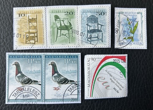 Lot timbres de hongrie - de, 7