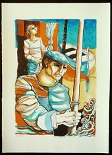 LUCIO RANUCCI litografia colorata a mano ''SENZA TITOLO''  (ns rif 39)