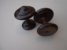 ANTICA COPPIA PINNACOLI LEGNO