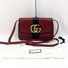 Borsa a tracolla Gucci GG Marmont Arli in pelle rosso scuro 550129 525040...