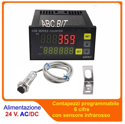 Contapezzi contatore 24vac - contapezzi, 24vac/dc