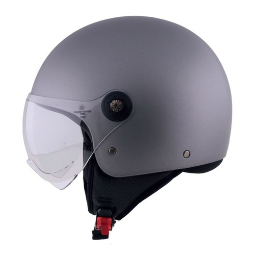 Casco demi jet antracite - casco, opaco