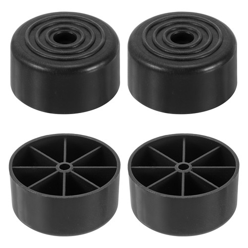 Black plastic foot - plastic,