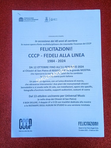 Felicitazioni cccp fedeli - cccp,