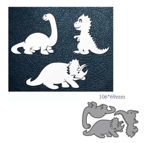 Tre dinosauri metallo - , fustelle