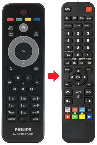 Telecomando adatto per philips - adatto,