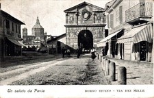 Pavia Borgo Ticino via dei Mille F. piccolo  spedita