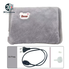 Scaldamani Elettrico Morbido Peluche 220V Con Borsa Acqua Calda Ricaricabile