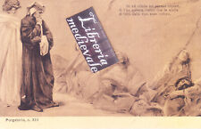 Purgatorio, c. XIII. Di vil cilicio mi parean coperti, CARTOLINA DIVINA COMMEDIA