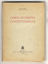 Corso di diritto costituzionale.