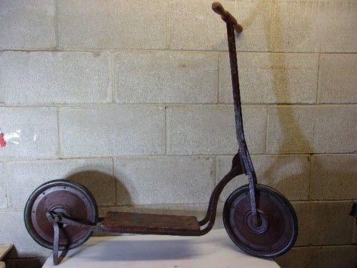 Antique steel wood platform - antique, &