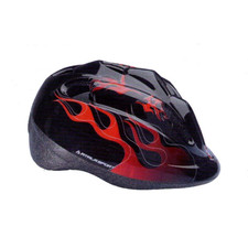 CASCO BICI MTB MISTERY NERO ROSSO TG. 52-56 CM BAMBINO