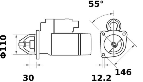 Motorino avviamento mahle - motorino, ms