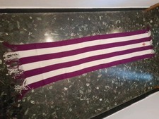SCIARPA SCARF VINTAGE '80 ULTRAS FIORENTINA PANNO VIOLA BIANCO CON PATCH