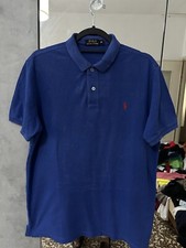 Ralph Lauren Polo a Manica Corta Vintage In Cotone da Uomo Taglia Xxl