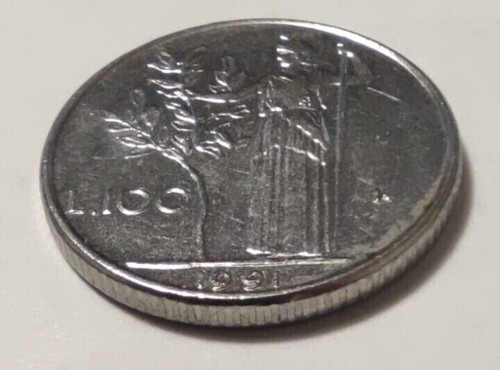 Moneta 100 lire 1991 errore - moneta,