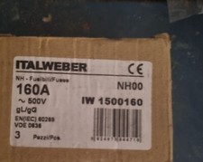 Italweber fusibili a coltello confezione da 160Ampere IW1500160