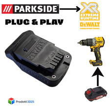 Adattatore batteria parkside - adattatore,