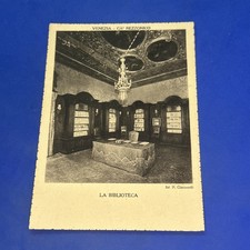 LA BIBLIOTECA VENEZIA CA REZZONICO - Bianco e nero Cartolina