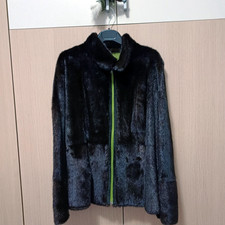 Brown mink fur coat giuliana - brown, coat,